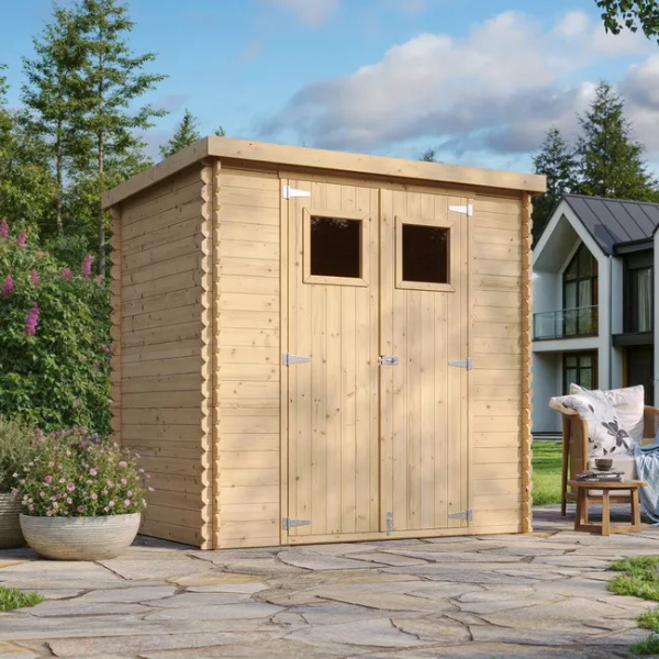 Abri de jardin en bois l204xL142xH200cm/2.22m2